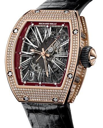 Replica Richard Mille RM 023 Full Set Rose Gold With diamond Watch
